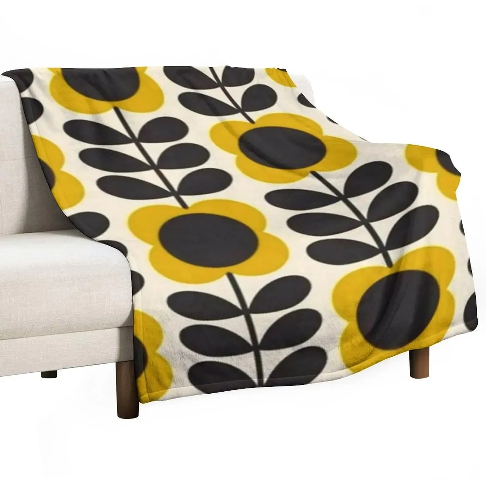 Orla kiely multi stem flowers,kiely pattern,orla kiely design coperta coperta divani di lusso
