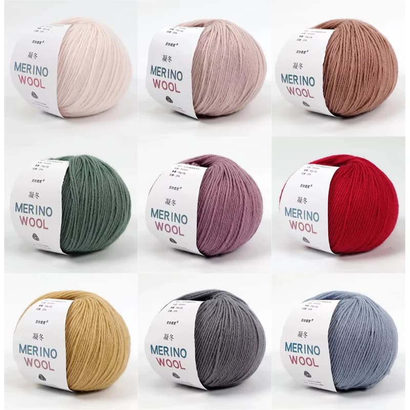 50g Wool Yarn Thick Thread Wool Yarn Soft DIY Hand Knitted Crochet Scarf Clothes Yarn Clothes Hats Baby Yarn