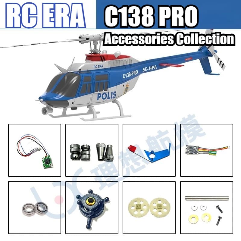 RC ERA C138 PRO Bell Elicottero RC Simulazione Elicottero Pezzi di ricambio originali di fabbrica Mandrino completo dello sterzo del motore principale