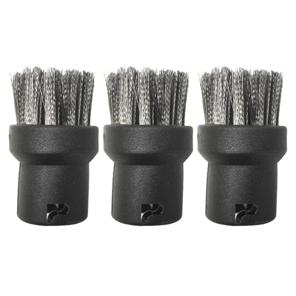 3pcs Vacuum Cleaner Machine Round Brush Head 2.863-058 For Karcher SC1 SC2 SC3 SC4 SC5 SC7 Powerful Nozzle Clean Brush