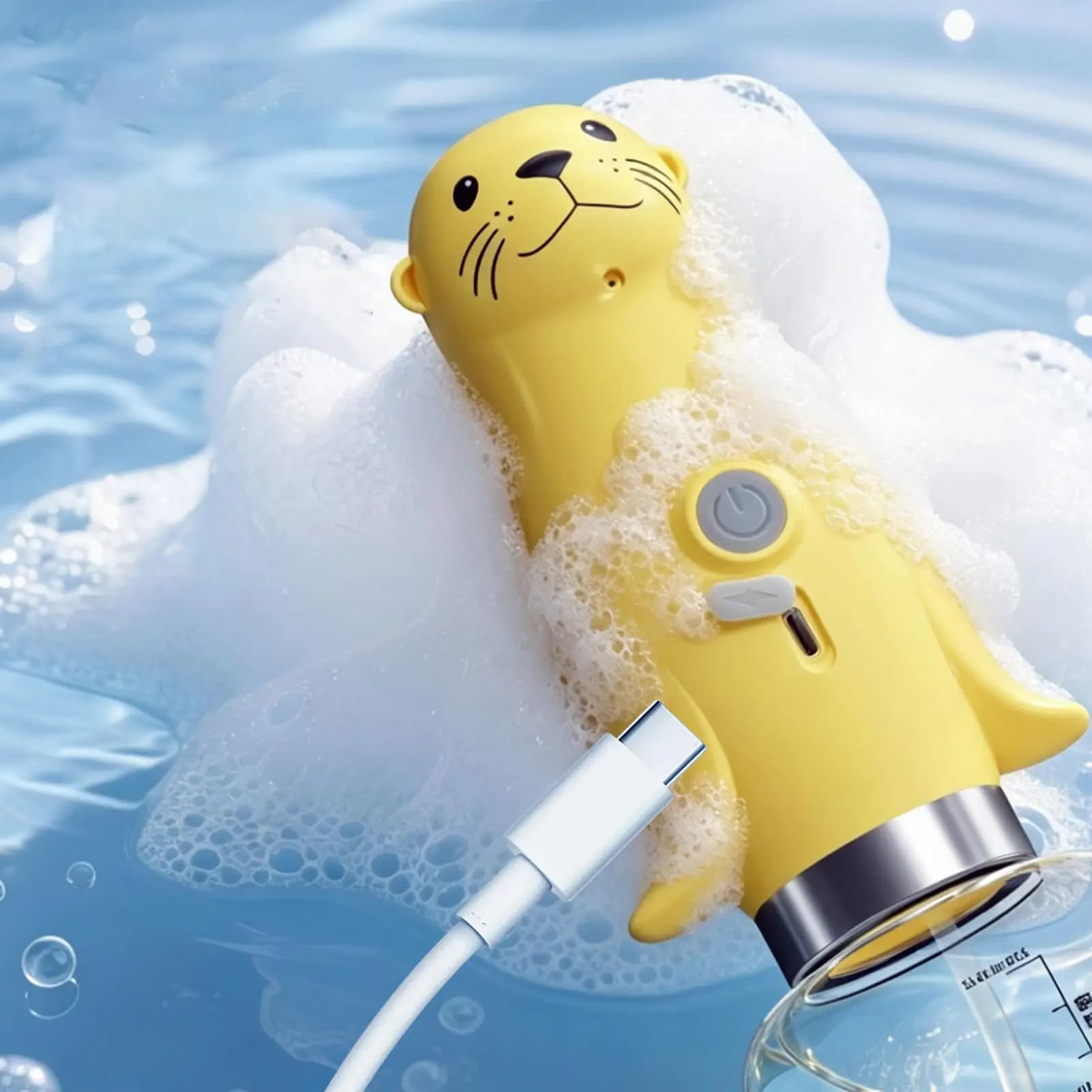 Dog Shampoo Sprayer 350ml Automatic Rechargeable Pet Supplies Foaming Dog Shampoo Sprayer For Puppy Kitten Shower Bathing