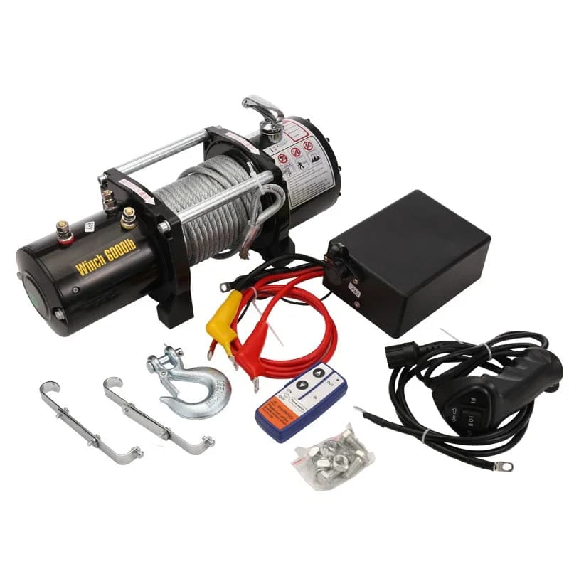 Verricello elettrico marino da 3500 libbre, 12 V, con fune metallica, verricello per ancoraggio elettrico personalizzabile