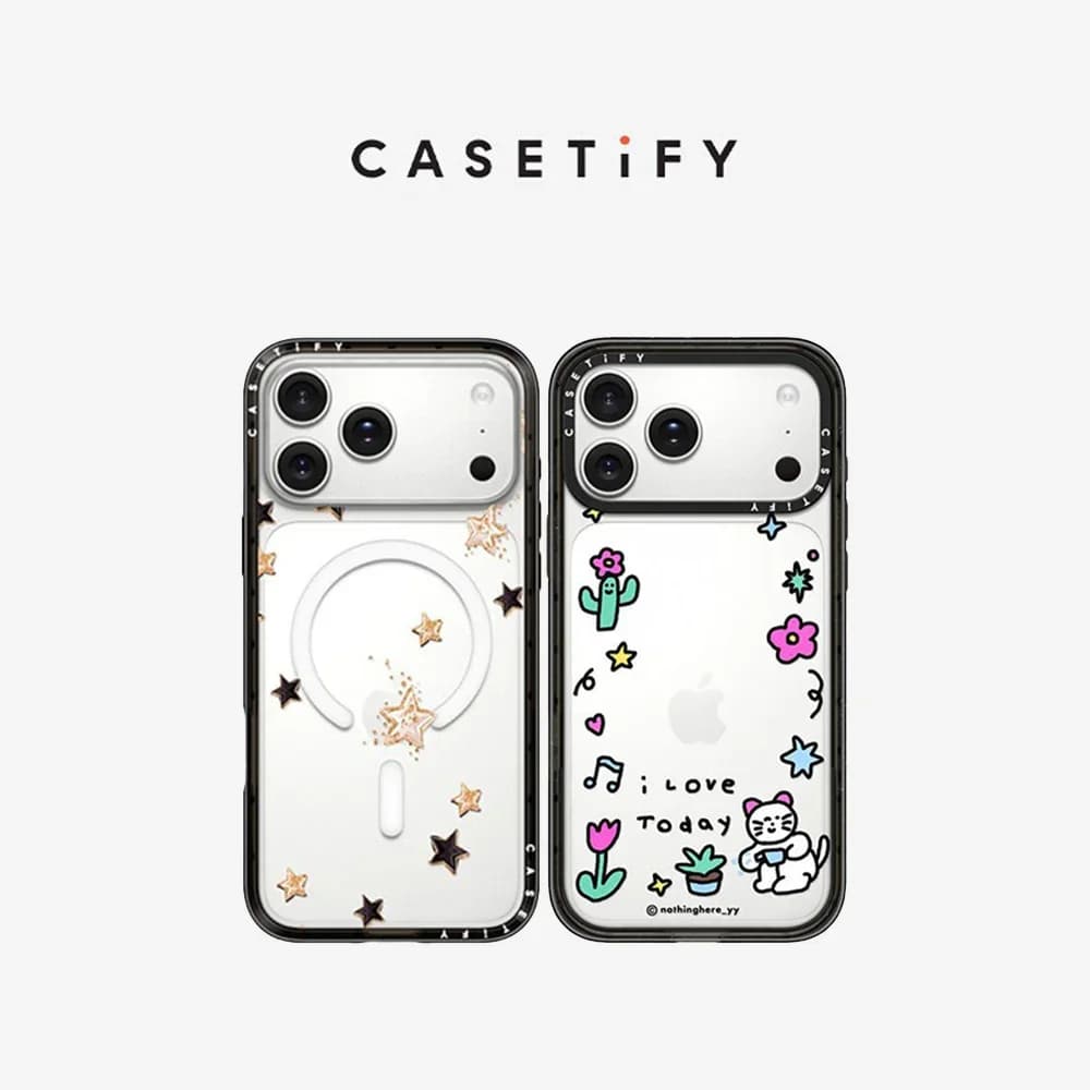 CASETiFY NOTHING HERE Series Magnetic Drop-proof Case for iPhone 13 14 15 16 17 Pro Max Air Plus Protect Cover
