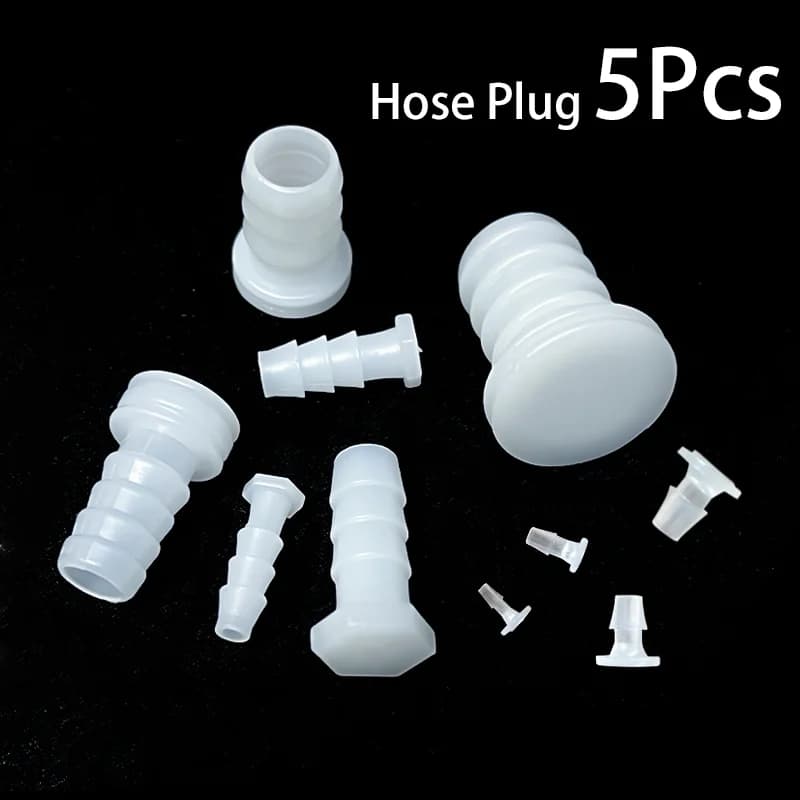 5 pezzi tappo per tubo flessibile in plastica deviatore acqua tappo per tubo flusso tubo in gomma crescente ossigeno spinato roccioso acquario laboratorio