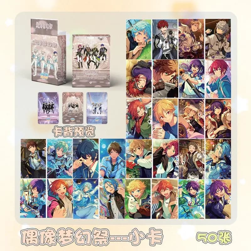 Collezione di cartoline fotografiche HD da 50 pezzi/set - Carte Lomo laser Star dell'insieme di gioco con Sena Izumi Mika Kagehira per i fan