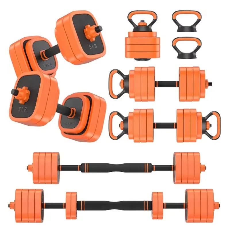 Manubrio Regolabile Utilizzabile Come Manubrio, Bilanciere, Kettlebell, Attrezzatura per Palestra Domestica, per Uomini e Donne, Scelta Popolare