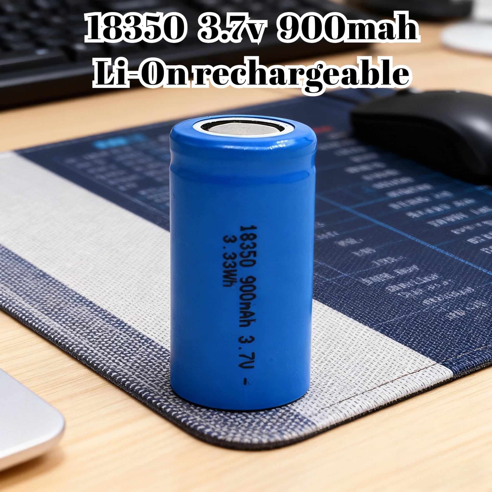 18350 3.7V 900mAh Batteria al litio ricaricabile Li-ion per frullatore Tazza Cacciavite elettrico Acqua Flosser Dispositivi portatili
