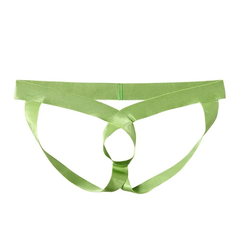 Jockmail Intimo Maschile, Perizoma Doppio con Anello e Dettagli Cut-out, Mutandine Sexy con Scritta, Lingerie Gay Trendy per Adulti 18+ Jockstrap