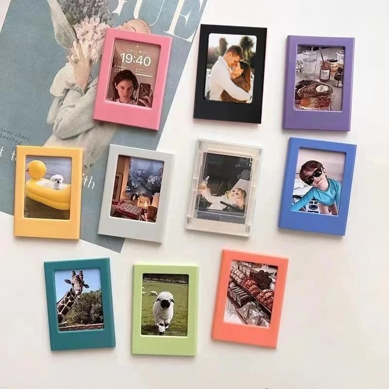 Magnetic Fridge Photo Frame 3/5Pcs, Mini Refrigerator Magnet Picture Holder for Mini Instant Photo Home Decor