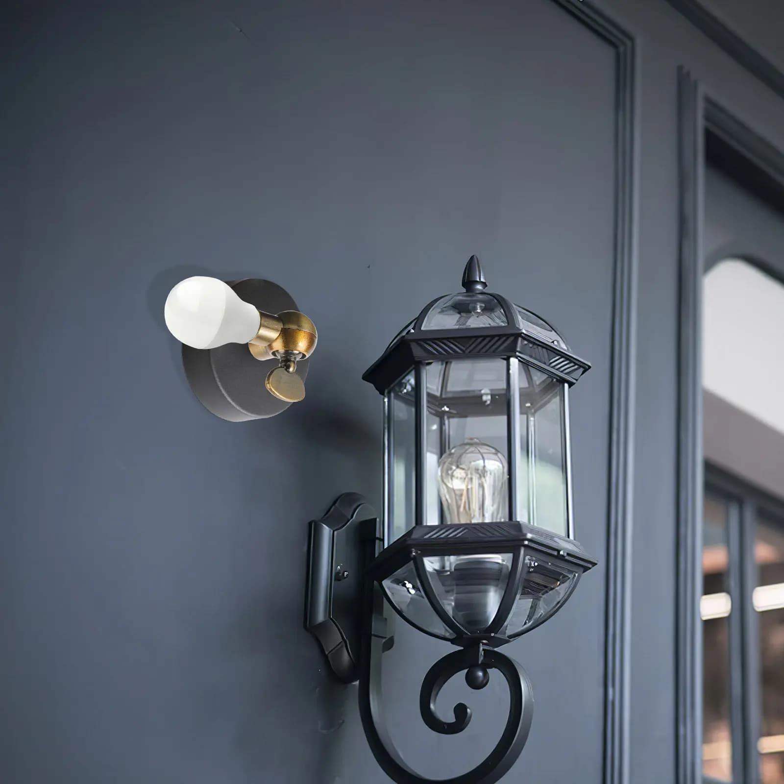2 Pezzi Adattatore Girevole per Applique da Parete, Connettore Orientabile per Base Lampada Vintage, per Riparazione Illuminazione Fai-da-te, Scrivania, Tavolo, Parete
