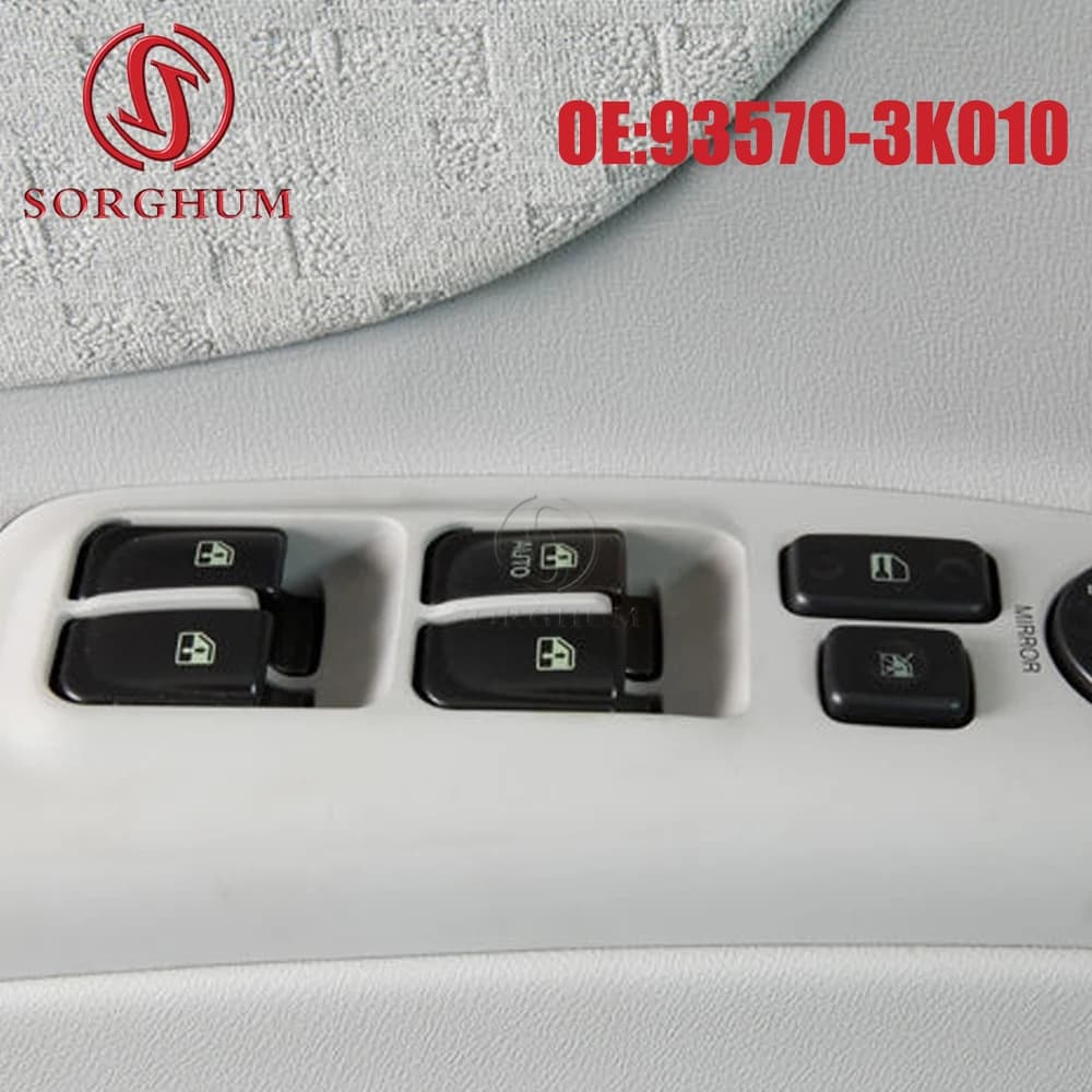 Sorgo anteriore sinistro interruttore alzacristallo elettrico di controllo muslimatexayper Hyundai Sonata 2005 2006 2007 Sonata NF 2007