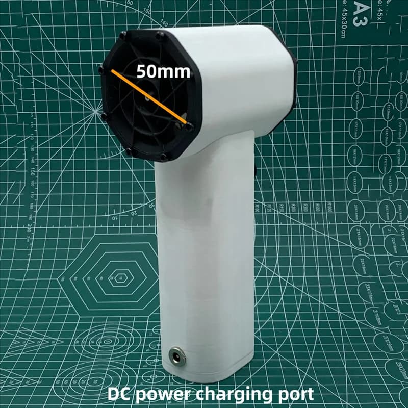 A38M Turbo Jet Fan XL 50Mm Motore Brushless Ventilatore Violento Ad Alta Velocità Ventilatore Industriale 2800 Mah Asciugacapelli Portatile Facile da Installare US