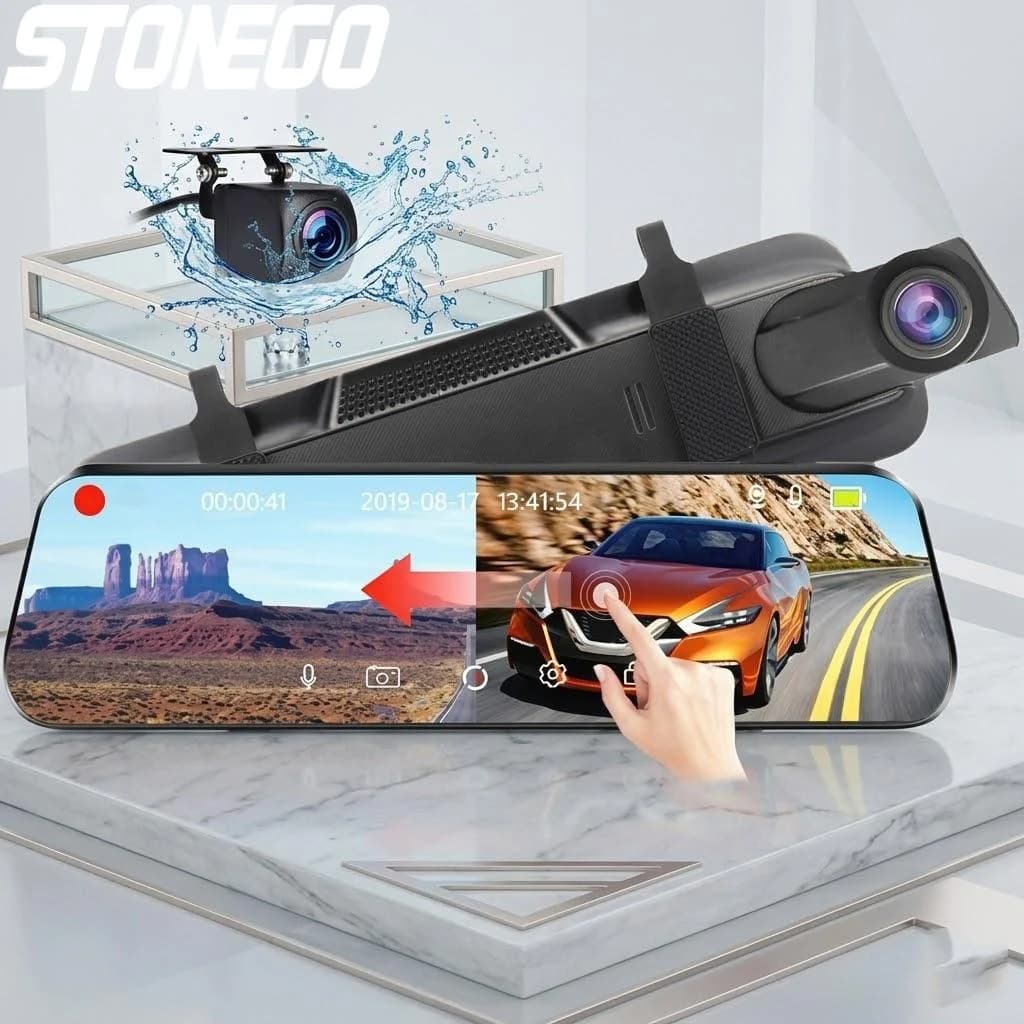 Dash Cam for Car 4K WiFi in Double lens, Front and Back, with Touch Screen, DVR, 24H Parking Monitor, Multimedia Recorder in Streaming