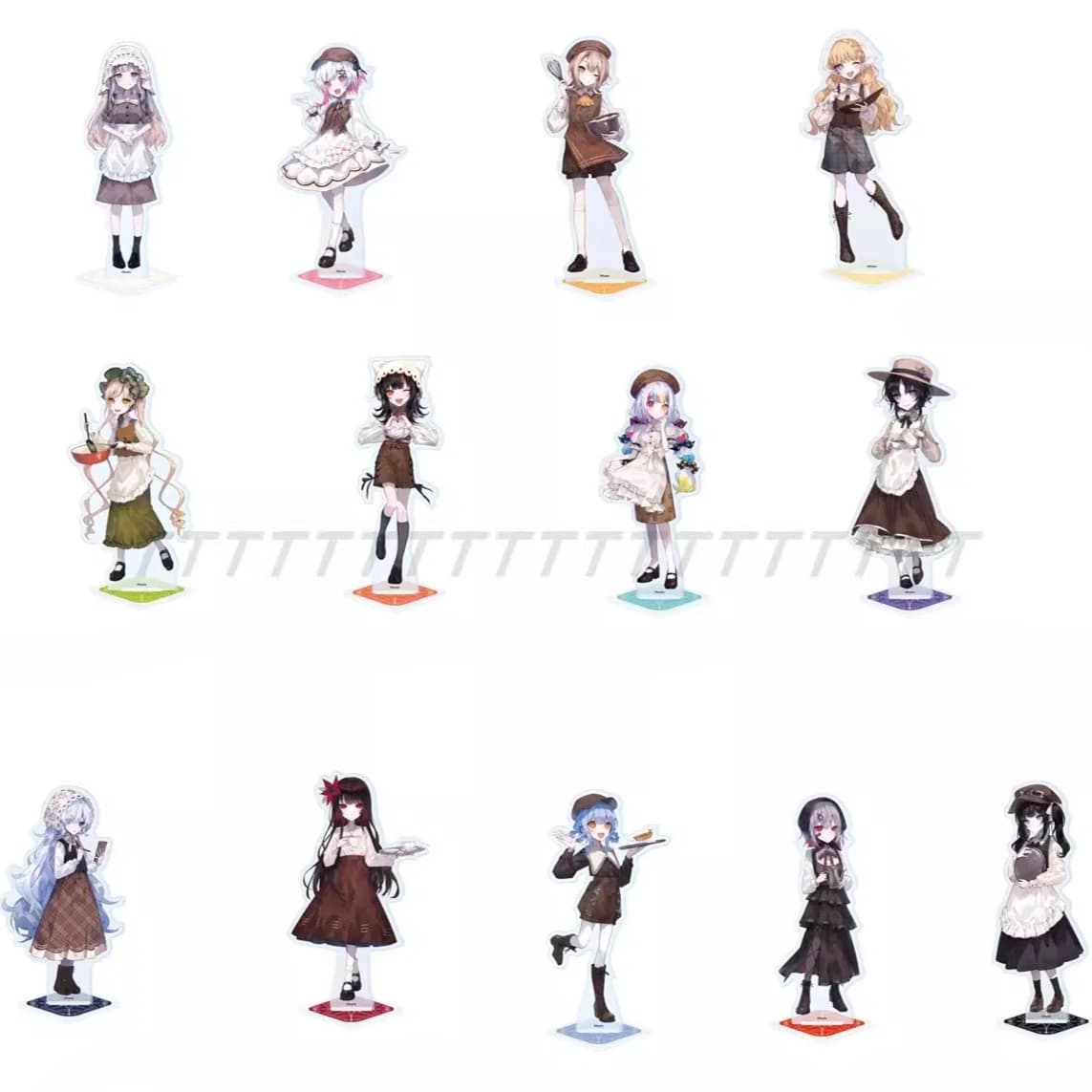 Game Sakuraba Ema Nikaidou Hiro Tachibana Sherii Saeki Miria Acrylic Stand Doll Anime Figure Model Cosplay Toy for Gift