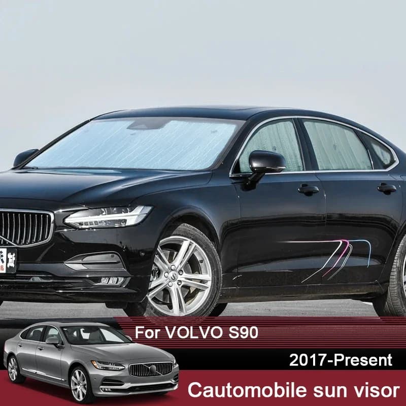 Auto Tende Da Sole Protezione UV Copertura Per Volvo S90 2017-2025 Tenda Della Finestra Tenda Da Sole Visiera Parabrezza Interno Accessori Auto