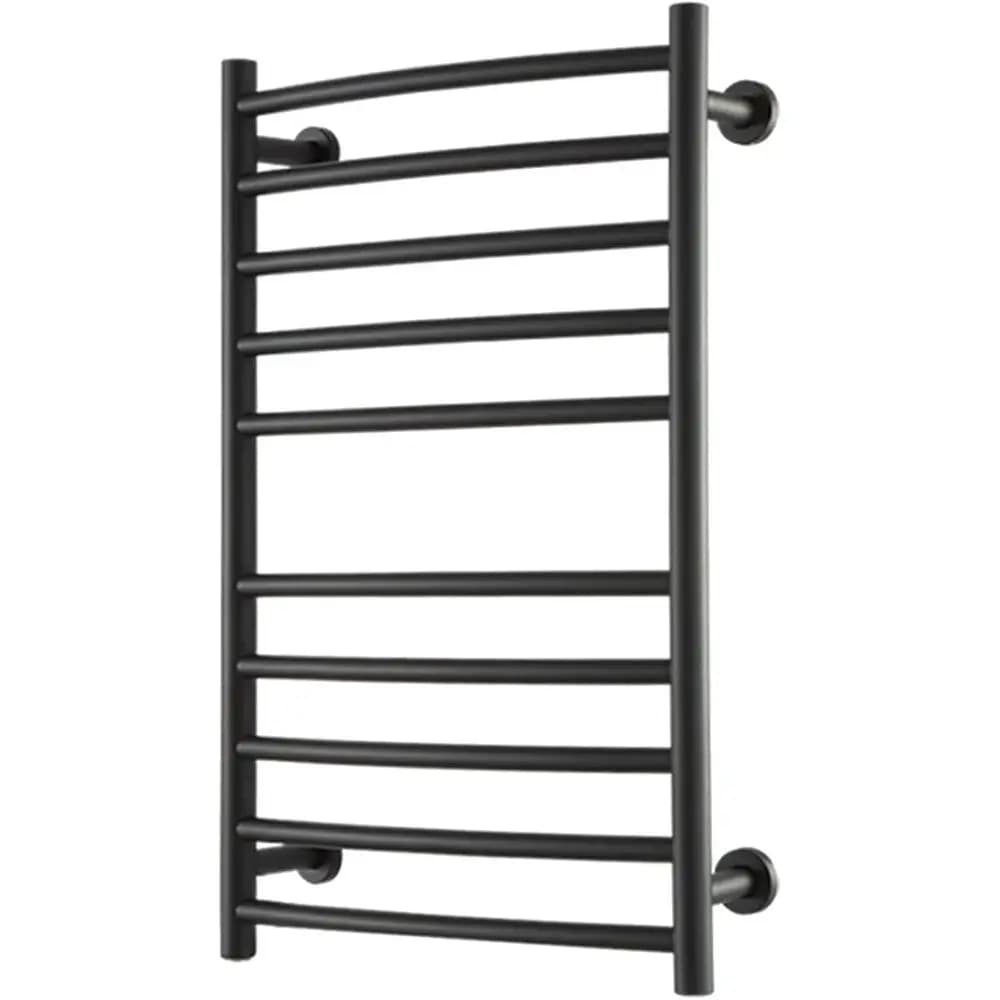 Scaldasalviette Elettrico Intelligente, Scaldasalviette Riscaldato a 10 Barre in Acciaio Inossidabile, Stendino Riscaldato da Parete per Bagno, Inferiore Destro