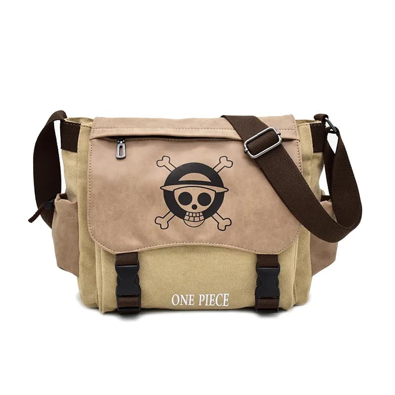 One Piece Anime Figures One Piece Crossbody Bag borsa per studenti maschili Youth Cartoon rufy Canvas Shoulder Bag regali di festa per bambini