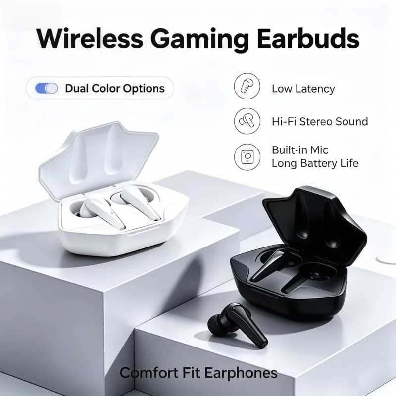 2026 New X15 TWS Wireless Bluetooth Headset Gamer Earbuds with Mic Wireless Headphones Noise Cancelling Bluetooth Earphones