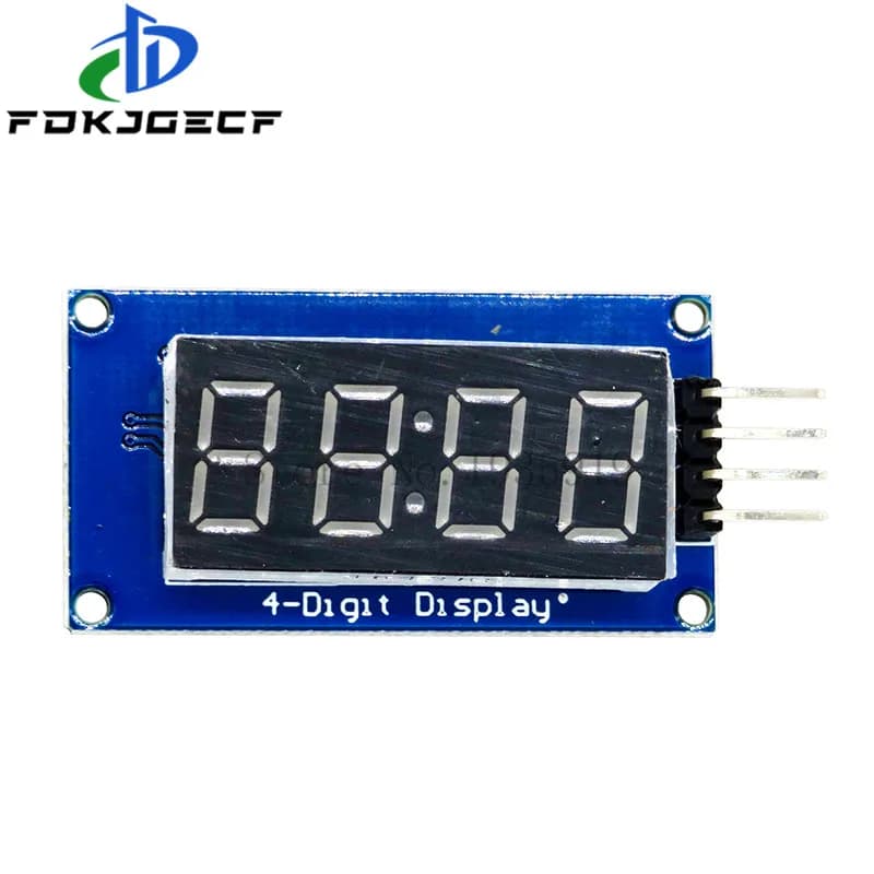 1 pc TM1637 4 Bit Module Digital LED Display For Arduino 7 Segments 0.36 Inch Watch Anode ROSSO Tube Four Serial Driver Board Pack