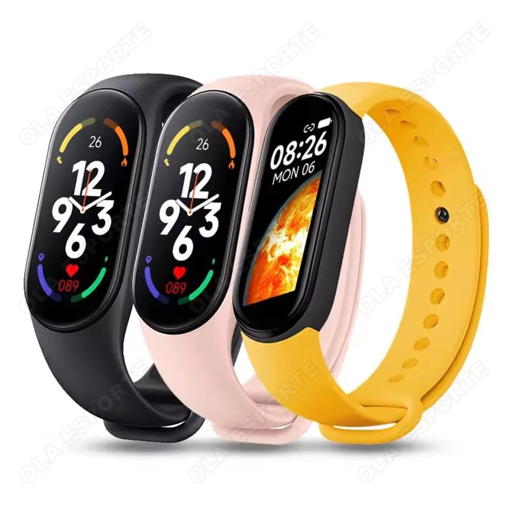 Smartwatch M7, Smartband con Monitoraggio Frequenza Cardiaca, Fitness Tracker, Pressione Sanguigna, Impermeabile, Braccialetto Sportivo, Fitness Band 7 per Uomini e Donne