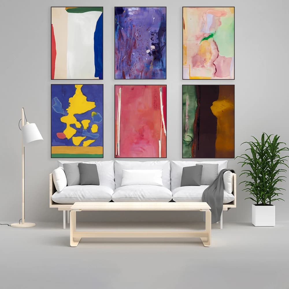 Helen Frankenthaler American abstract expressionist painter, lyrical abstract art print, wall art print, home wall decor poster