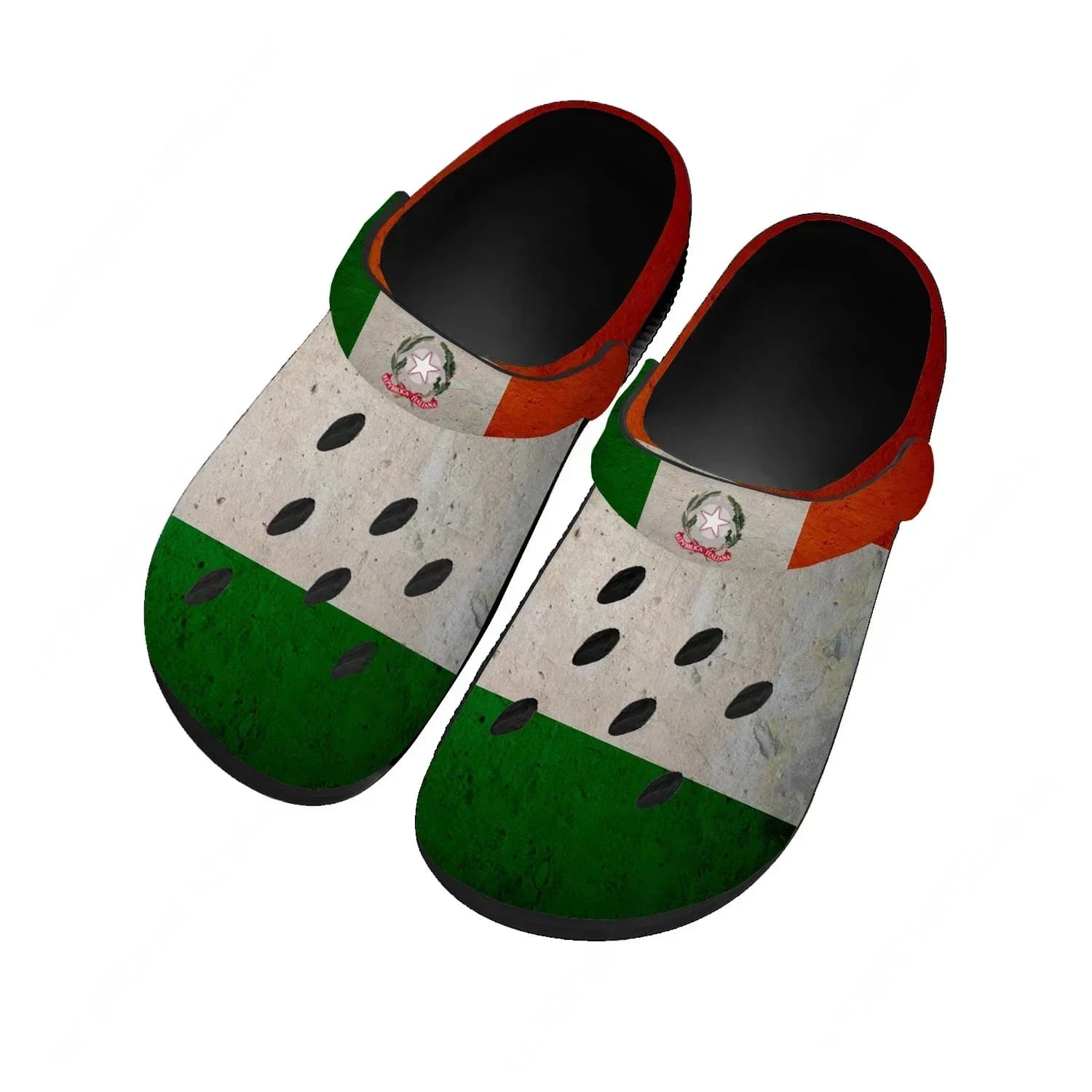 Italy Flat Water Shoes Men Women Teenager Comfortable Fashion Home Garden Clogs Custom Sandals Beach Breathable Hole Slippers