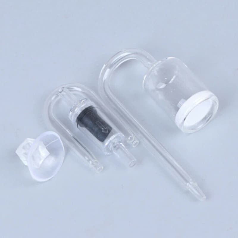 Mini Diffusori di CO2 in Acrilico, Raffinatore di Anidride Carbonica per Acquario ​ Tubi a U piccoli per acquari, piante vive e forniture per animali domestici