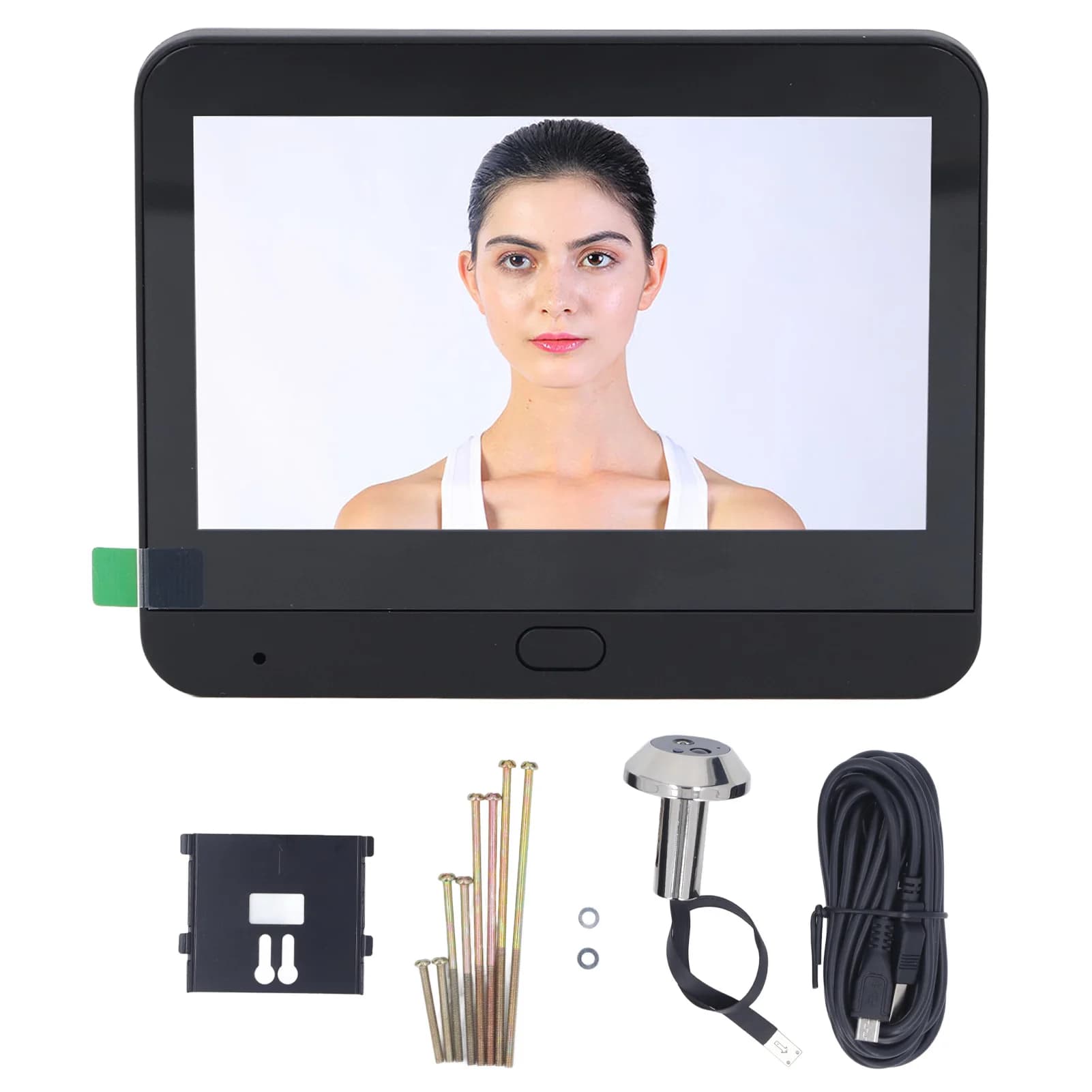 Peephole Camera Doorbell for Tuya Smart Wireless 1080P Digital Door Viewer 120 Degree 4.3in 2 Way Talk PIR Motion Detect