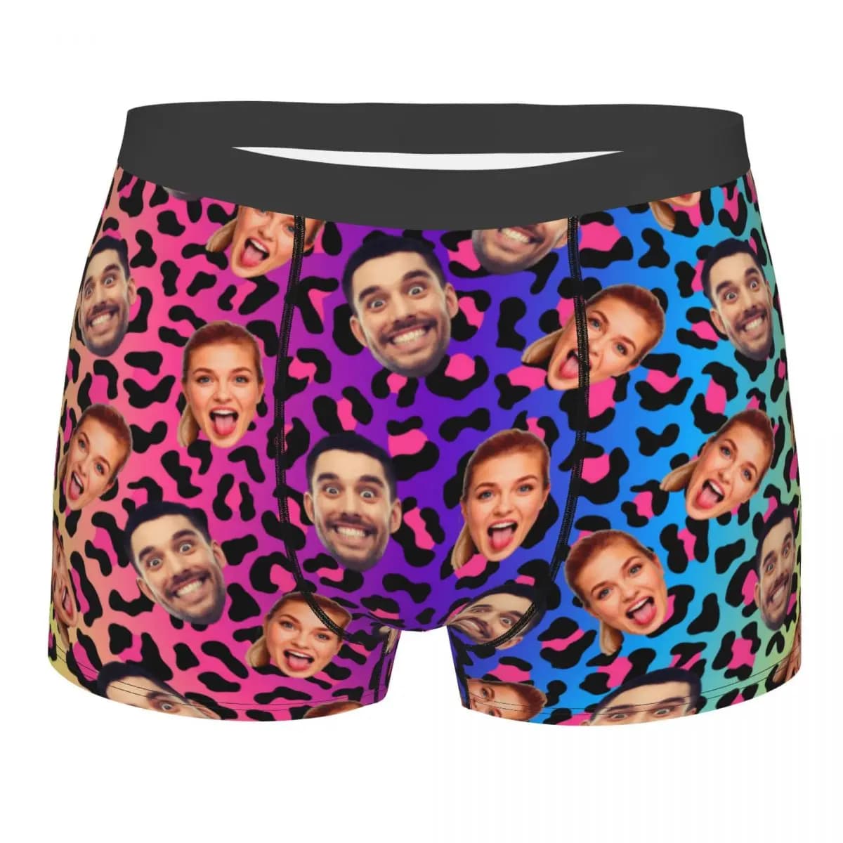 San Valentino da uomo personalizzato viso personalizzato foto intimo boxer slip pantaloncini traspiranti mutandine mutande per il marito