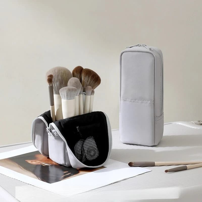 Borsa Porta Pennelli Trucco Nuovo Stile, Portatile da Viaggio, per Viaggi di Lavoro, Borsa per Pennelli e Matite, Borsa Porta Pennelli Sopracciglia e Ombretto