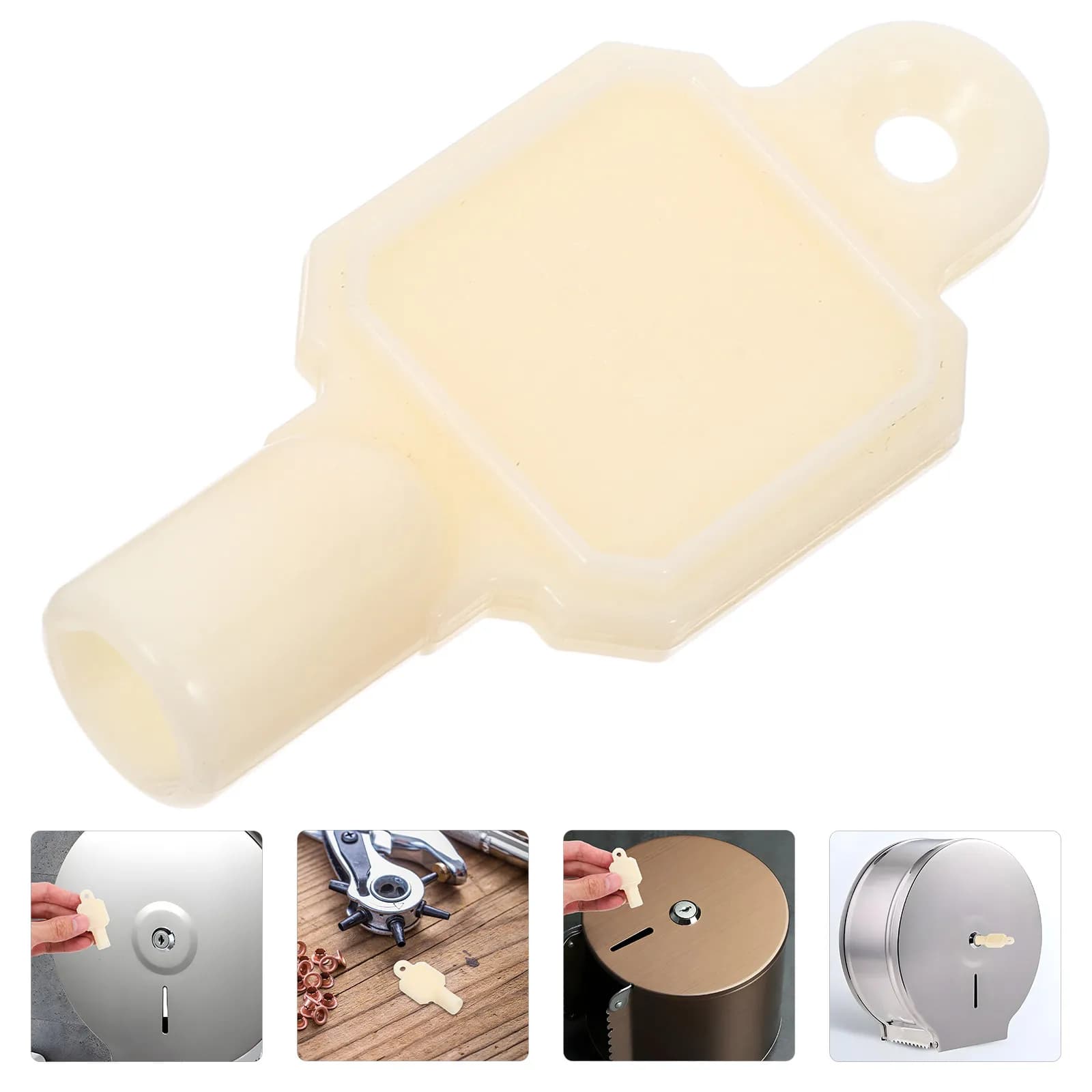 Chiave per dispenser di carta igienica e rotoli grandi, supporto per fazzoletti, ricambio per dispenser di sapone commerciale, strumento di ricambio