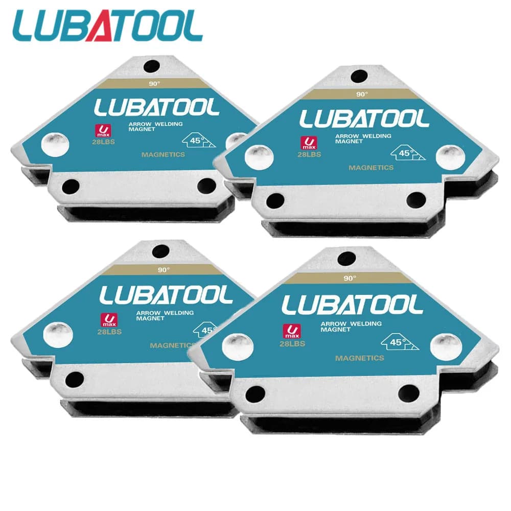 LUBATOOL 2/4 pz 12.5 KG Saldatura Magnetica Fixer Saldatura Freccia Multi-angolo Magnete Saldatura Posizionatore Ferrite Ausiliario Localizzatore Strumenti