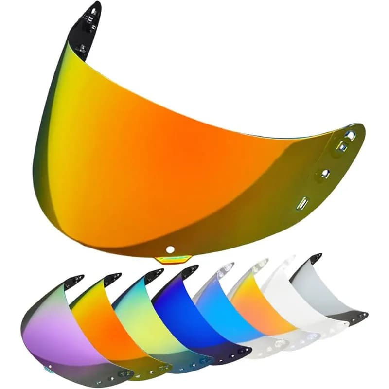 Optics Shield ICON IC-04 Airframe Pro Airmada Airform Helmet Visor Blue Iridium RED CHROME Motorcycle Full Face Helmet Visor