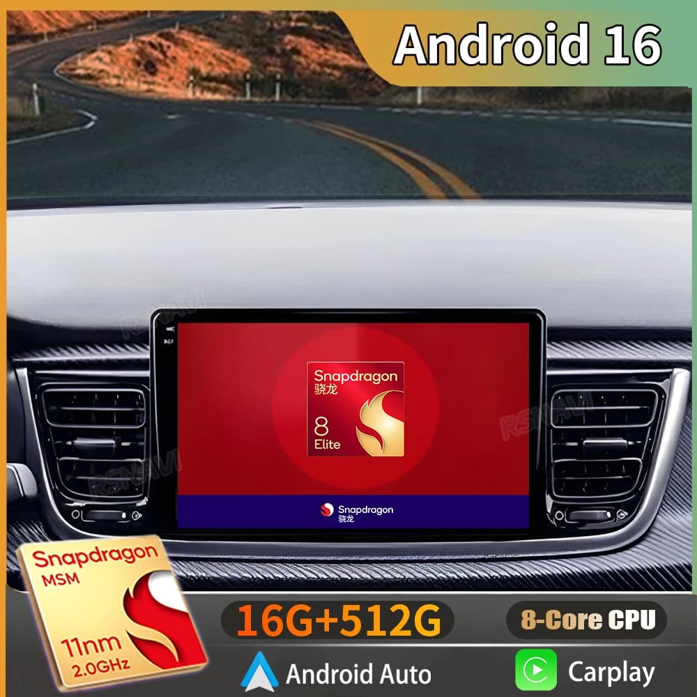 Android 15 Carplay Autoradio for Kia RIO Stonic YB 2016 2017 2018 2019 2020 2021 2022 GPS Video Player Stereo BT