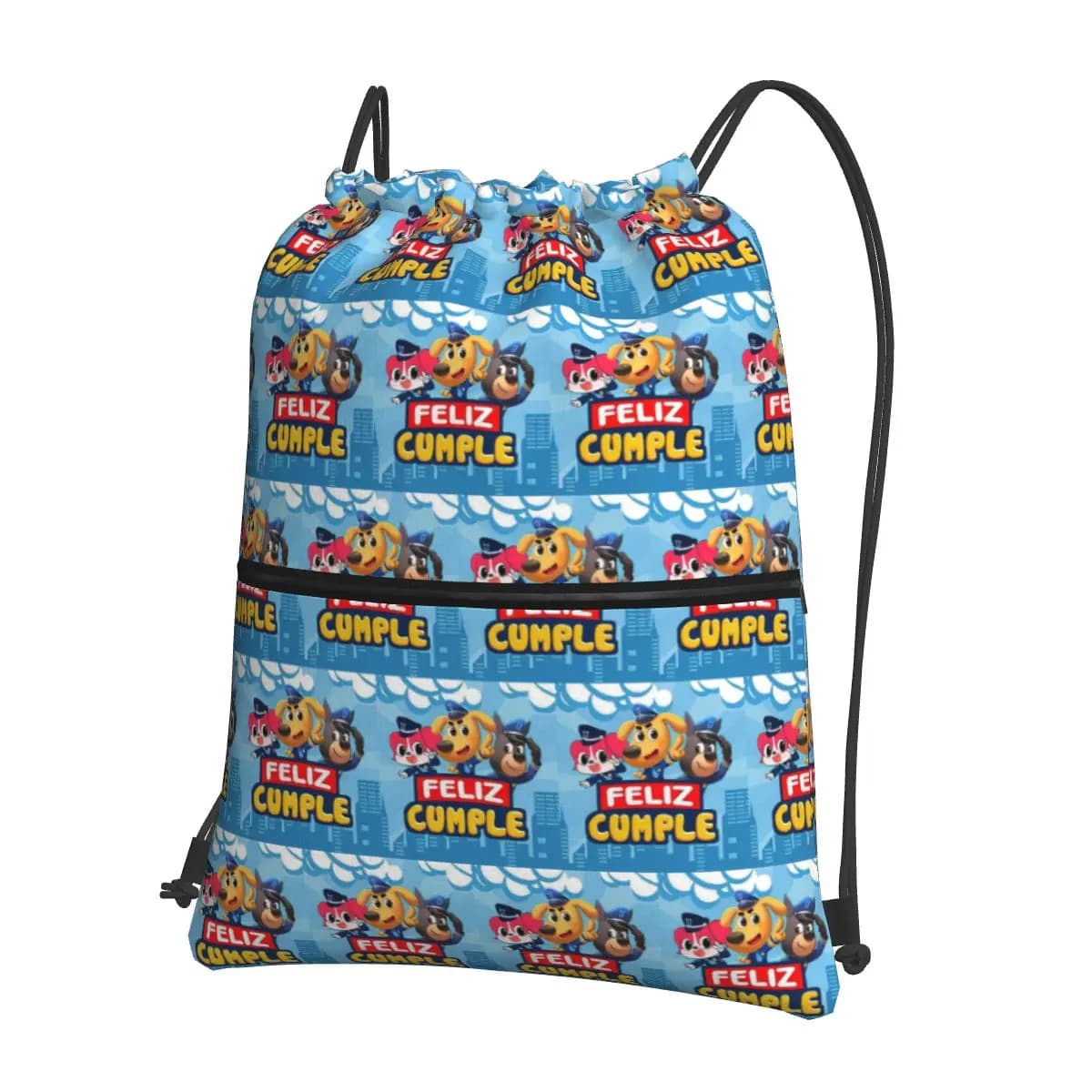 Zaini Sheriff Labrador, borse sportive alla moda con coulisse e tasca, borse per libri, per viaggi e scuola
