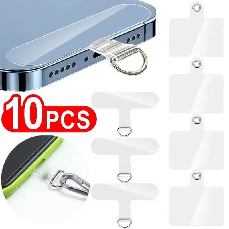 10/1pcs Universal Phone Tether Tab Plastic Cellphone Lanyard Patch Pad Tag for Phone Strap Crossbody Lanyard Gasket Accessories