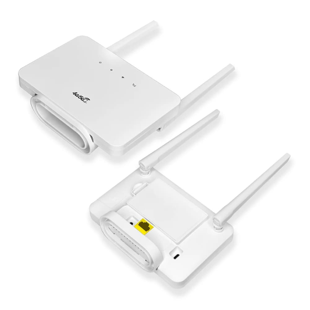 Router CPE 4G LTE 300Mbps, Modem Wireless 4G con Antenna Esterna e Slot per Scheda SIM per Casa, Viaggi e Lavoro
