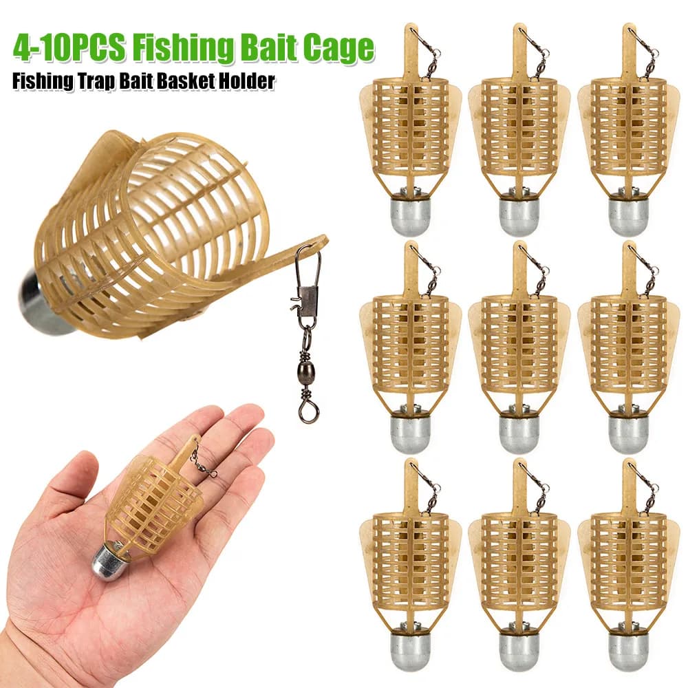Fishing cage, explosion bait cage, sea hook with iron head, spherical fishing gear