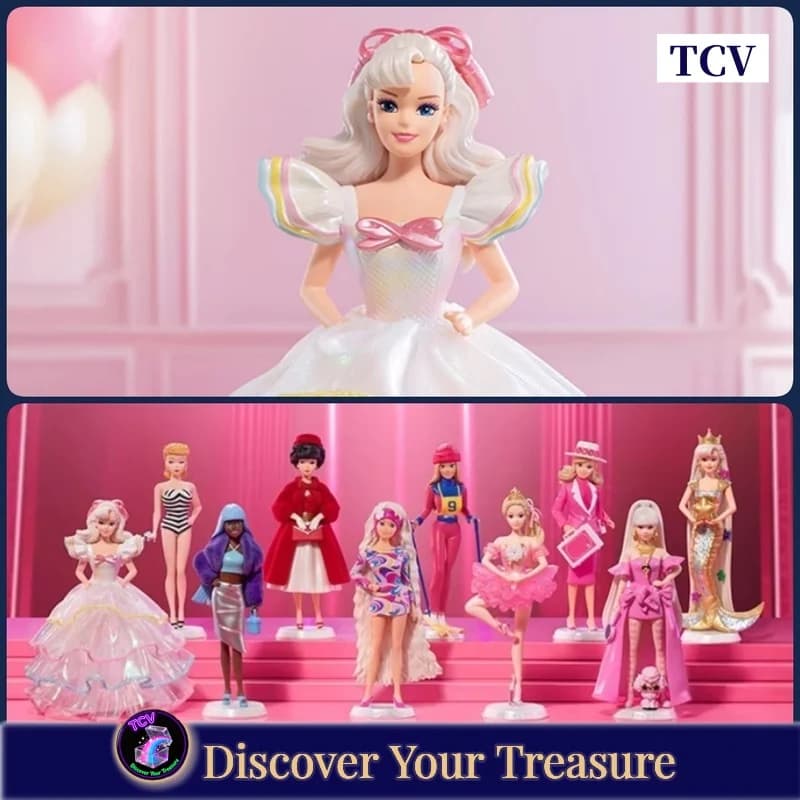 Tcv Popmart Barbie Style Icon Series Figura anime Scatola cieca Accessori Scatola misteriosa Giocattoli Ragazza Bambini Collezione di compleanno carina Regalo