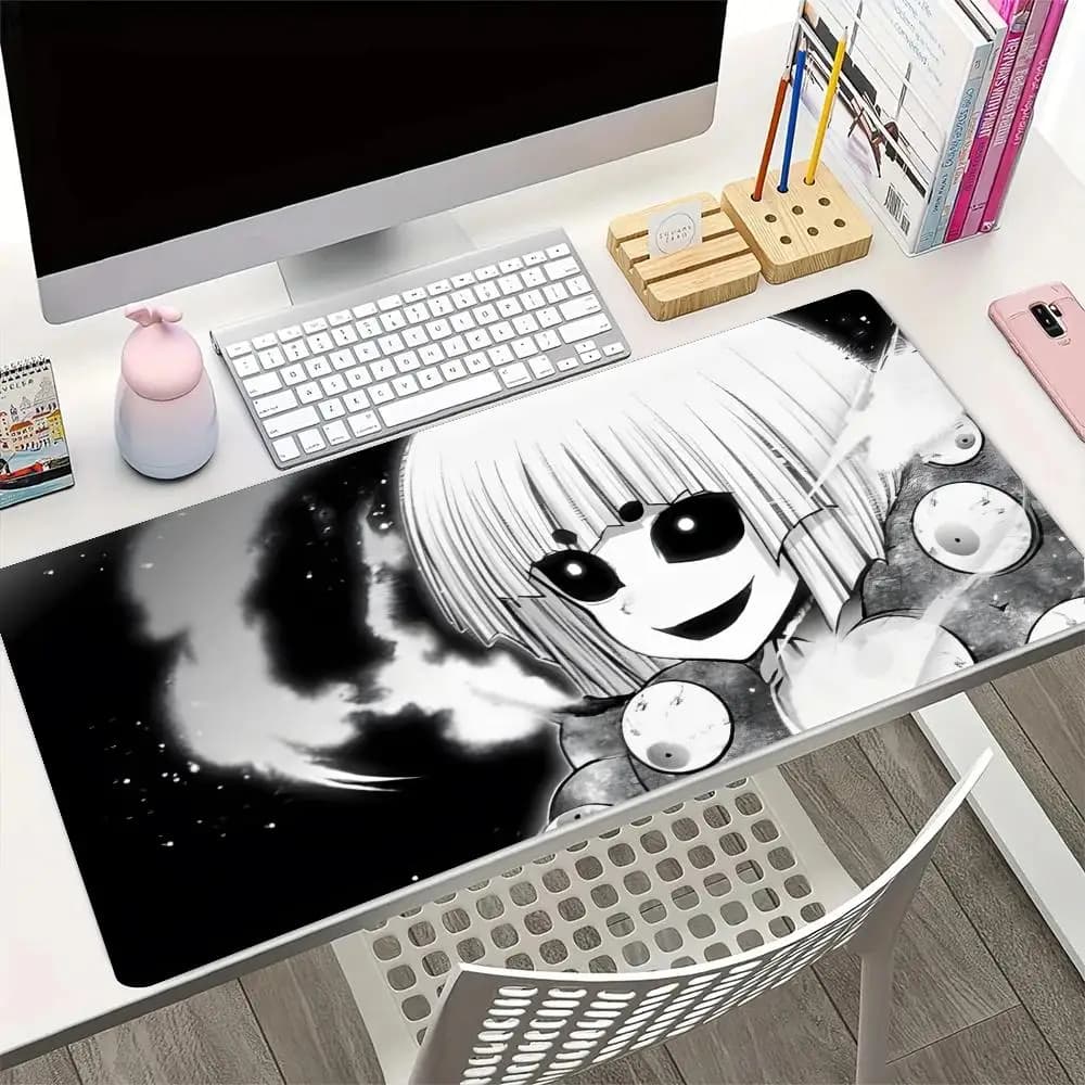 1pc Tappetino per mouse anime D-dark G-gathering, grande tappetino da gioco con bordi ricuciti, tappetino spesso per tastiera e scrivania