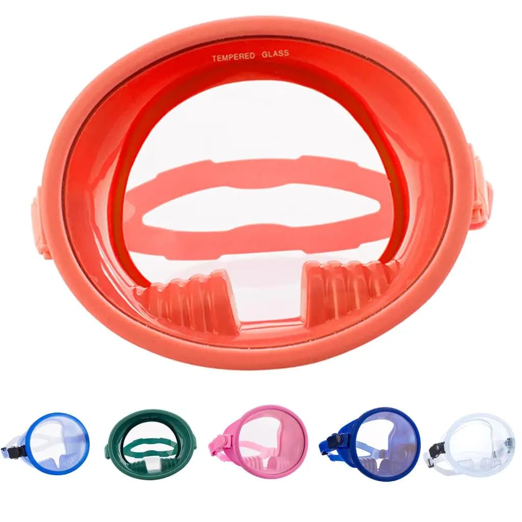 Integral snorkeling mask - for underwater fishing, diving, snorkeling and apnea -