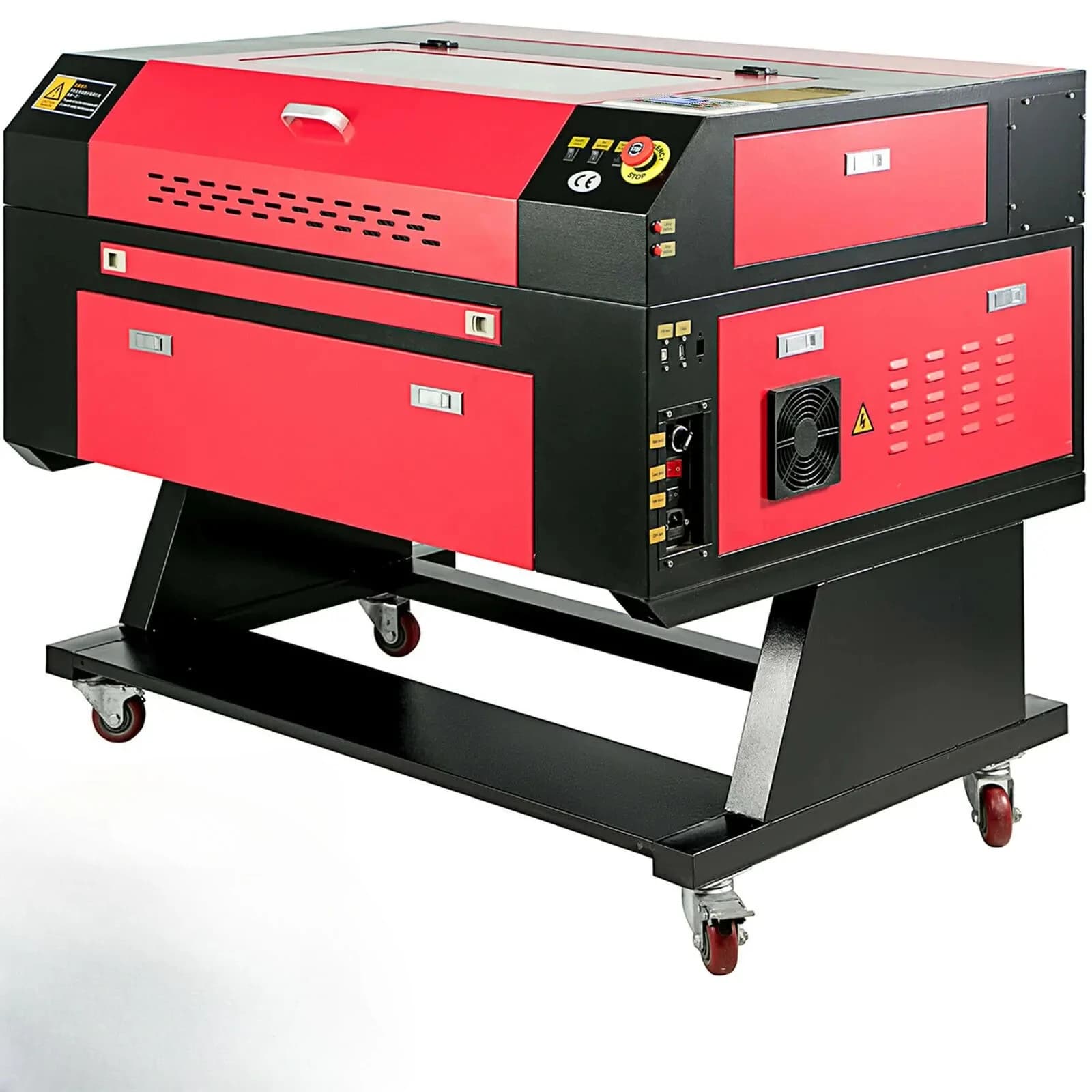 Laser engraving and cutting machine CO2 SIHAO 80W Controller Ruida 700x500mm Wide engraving area for acrylic leather crafts on wood