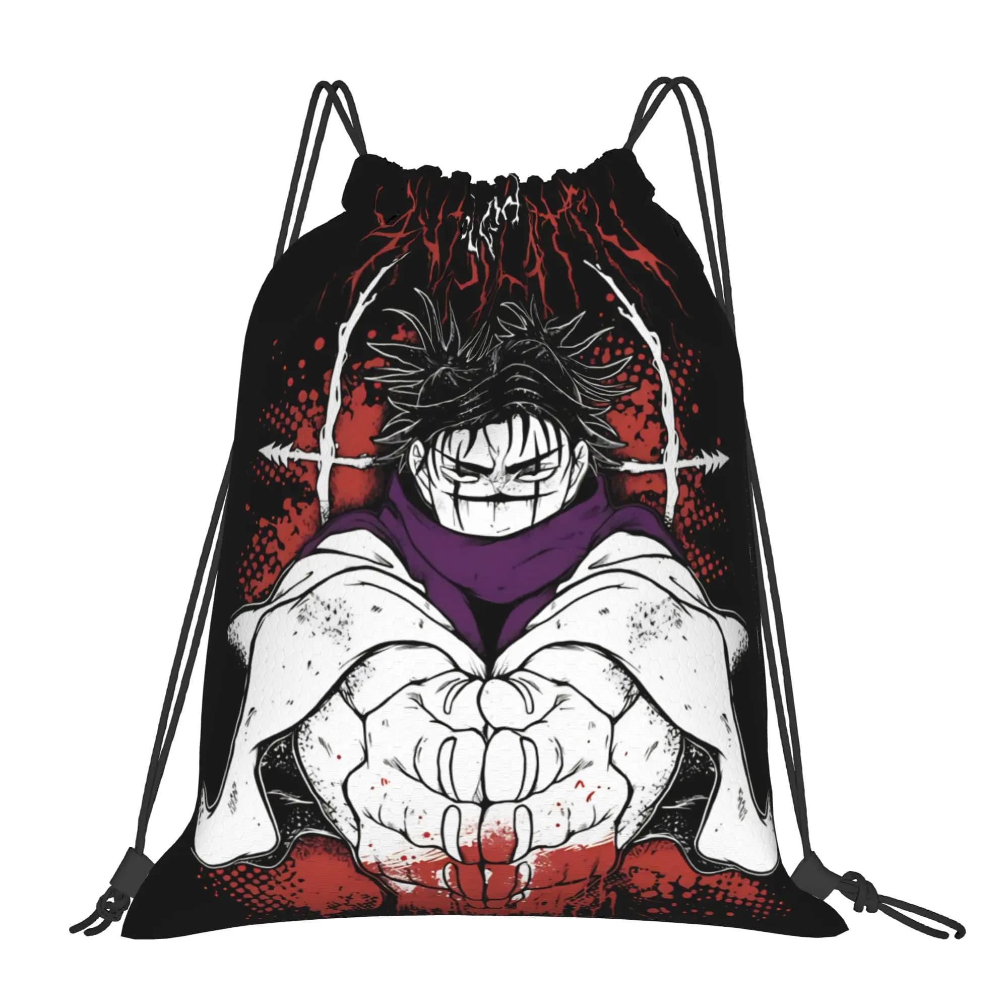 1 pz. Borsa con coulisse Choso Cursed Blood Anime Jujutsu Kaisen Kawaii, multiuso, portatile, per palestra, scarpe e vestiti, per adolescenti