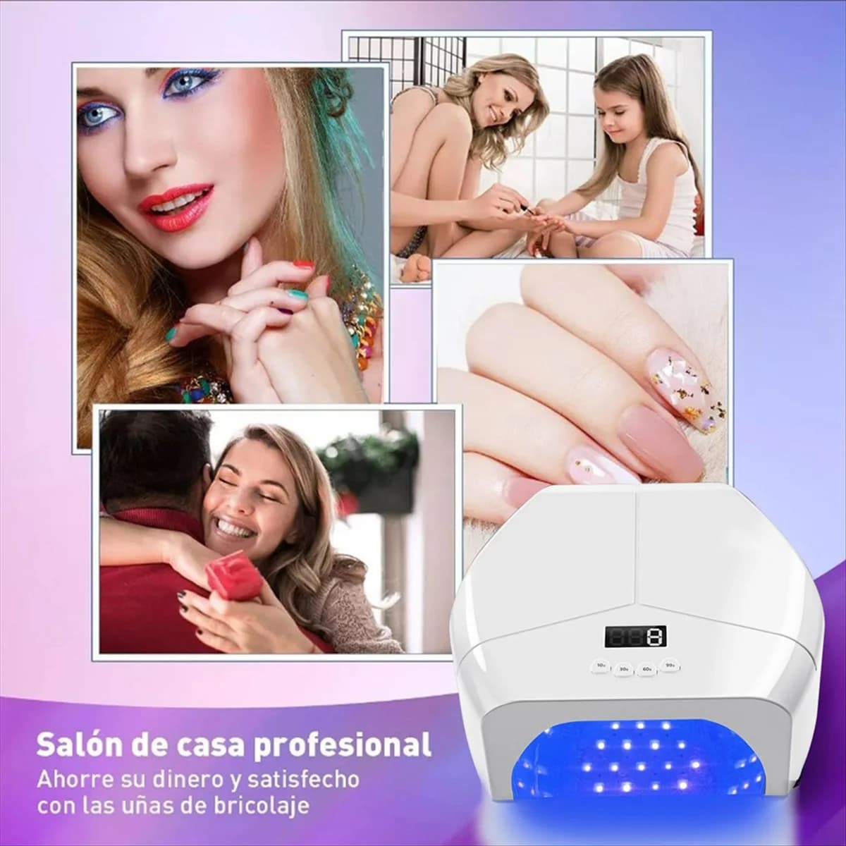 NEW UV Nail Lamp Therapy Machine Oven Lamp for UV Nail Polish American Plug