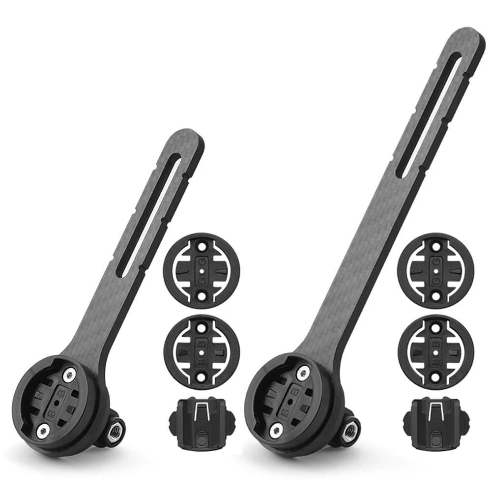 Supporto per Cronometro in Fibra di Carbonio per Bicicletta, Supporto per Fotocamera Sportiva, Supporto per Tachimetro MTB e Bici da Strada, Supporto per Computer da Bicicletta per Garmin