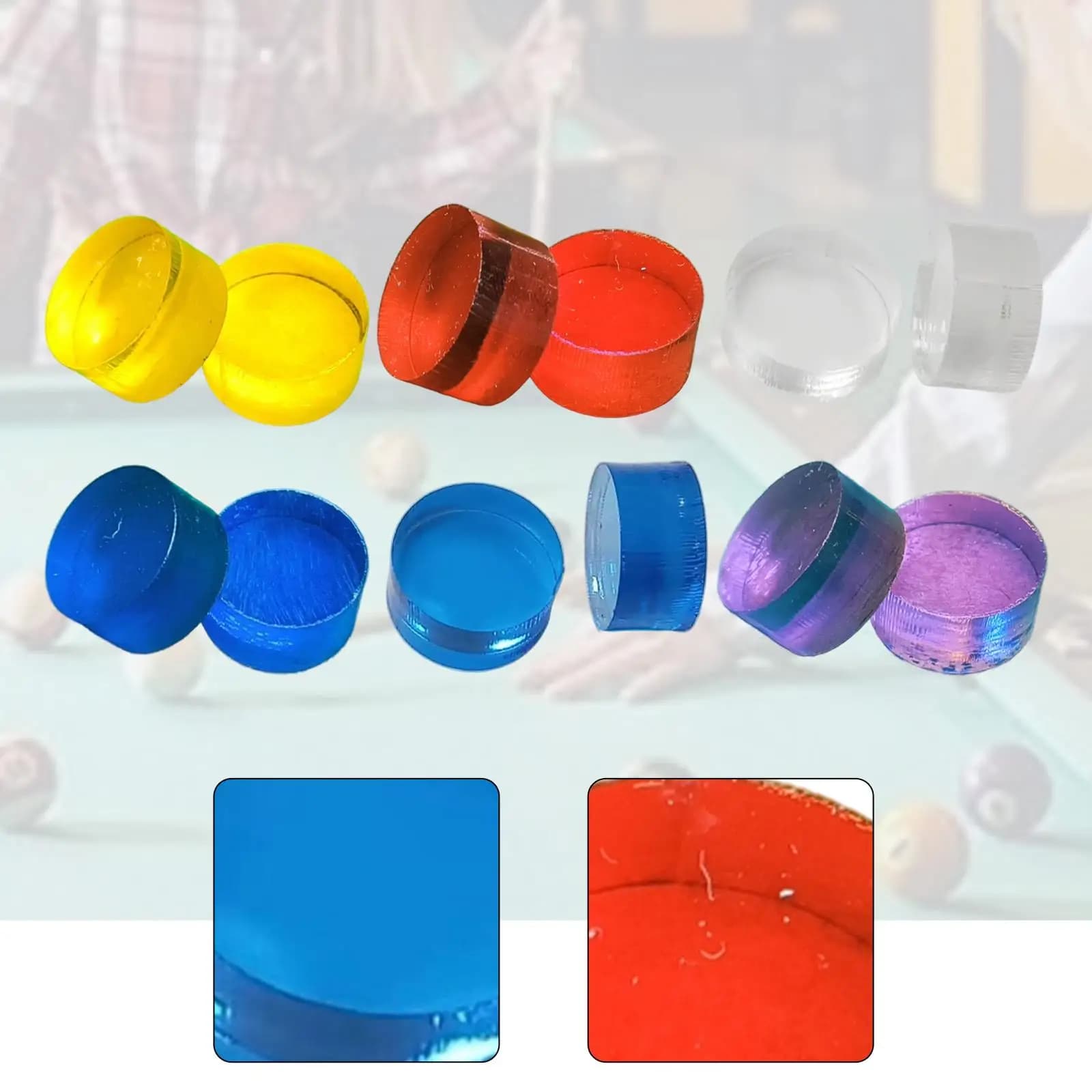 2 pezzi punta per stecca da biliardo 14,6 mm forte durezza punta per salto leggera per sport adulti giocatori di biliardo principianti snooker
