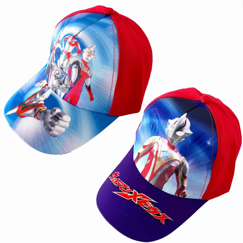 1 Pc Baseball Cap Ultraman Action Figures Cartoon Cosmic Hero Ultraman Zoffy Zero Mebius Hat Festival Party Supplies Gift Toy