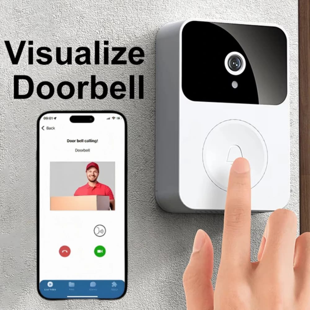 Videocitofono Wifi Telecamera per porta con monitor Visione notturna Peepholes digitali Citofono wireless per campanello di sicurezza domestica intelligente