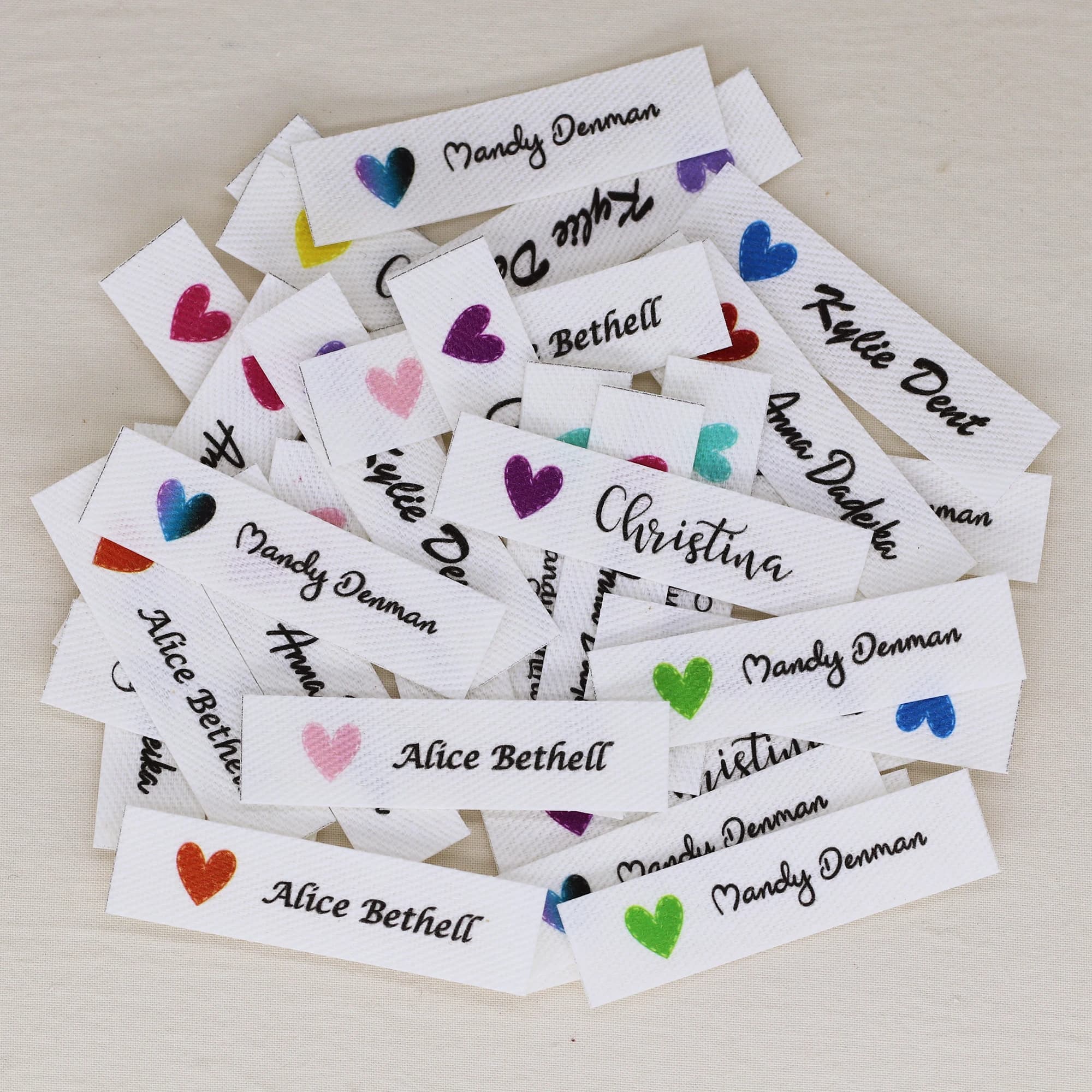 Etichette da stiro personalizzate, Nome personalizzato, Etichette per abbigliamento, Etichette in tessuto, Etichette di marca, Etichette fatte a mano (YT502)