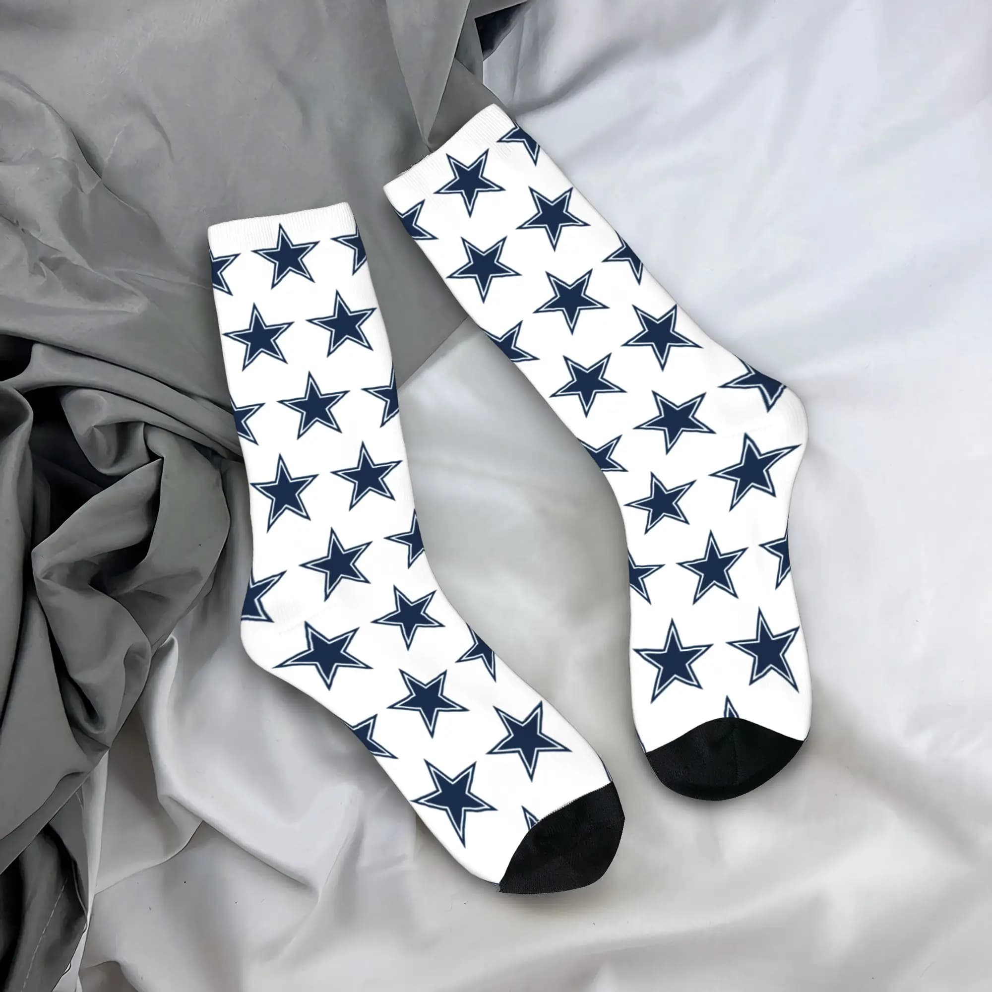 Calzini da uomo Custom Cowboy Star, calzini unisex divertenti per primavera, estate, autunno e inverno
